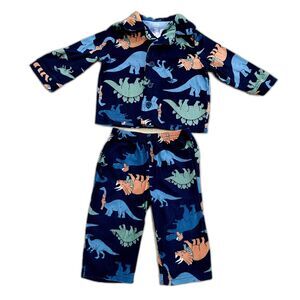 Carter's Just One You Baby Boy's Dinosaur Flannel Pajama Set Size 12m